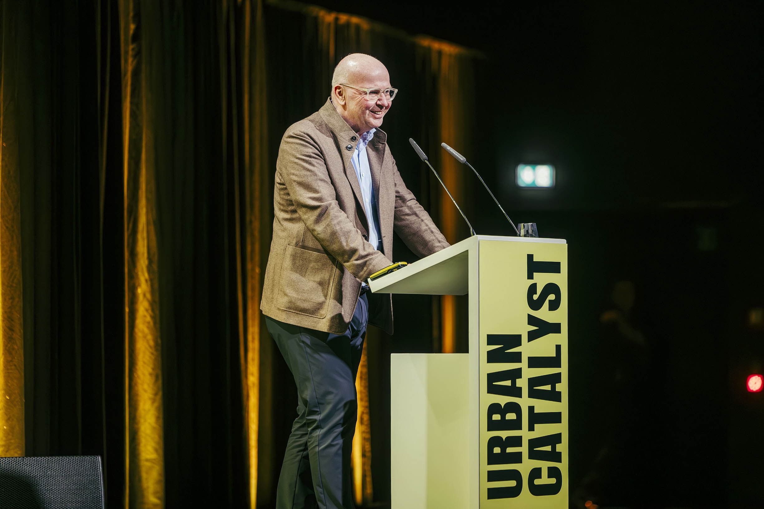 BERLIN, GERMANY - April 22: The Conference Urban Catalyst at Uber Eats Music Hall on April 22, 2026 in Berlin, Germany. (Photo by Pedro Becerra)Großevents als Katalysator für eine zukunftsgerichtete StadtentwicklungDie Konferenz für eine Bewerbung Berlins um Olympische und Paralympische Spiele 20236, 2040 oder 2044.